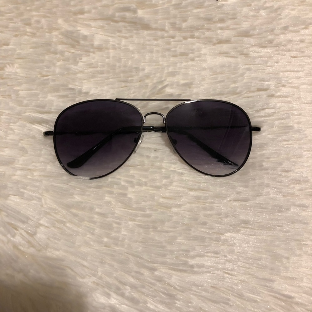 ombré black aviator sunglasses